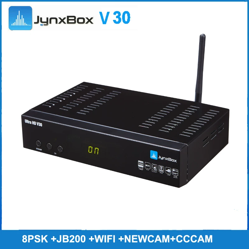 5 шт./партия JynxBox Ultra HD V30 спутниковый приемник 128 Мб с Newcam CCcam 8psk