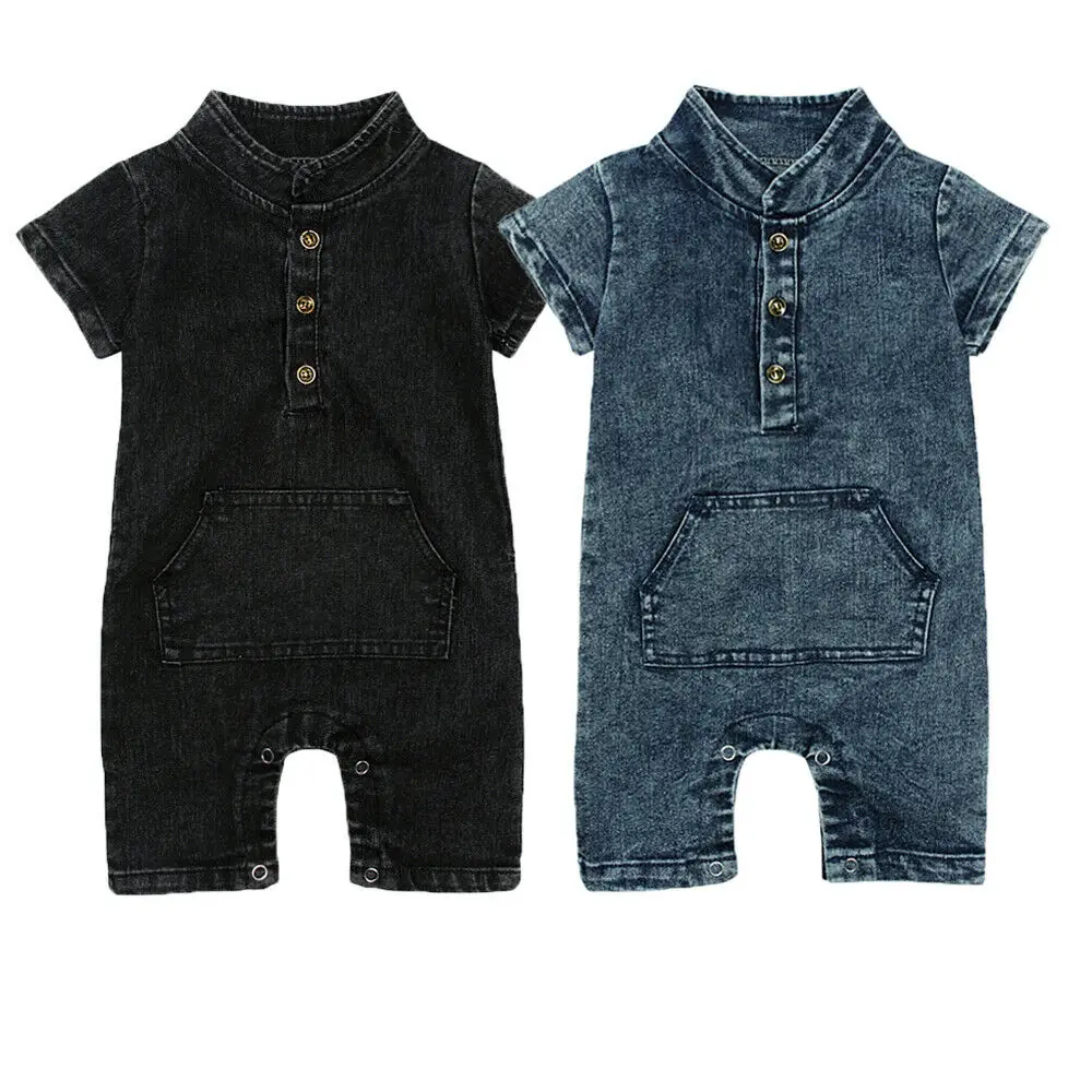 

Toddler Baby Boys Clothing Newborn Infant Denim Rompers Jumpsuit Summer Baby Boys Costumes