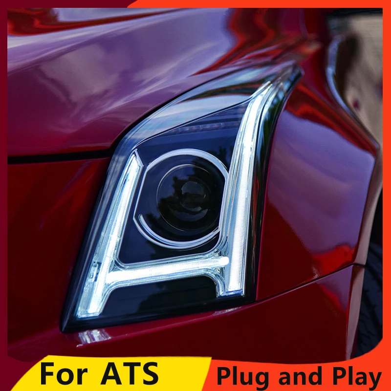 Автомобильный Стайлинг KOWELL для Cadillac ATS фары 2014 2016 все светодиодные DRL двойной