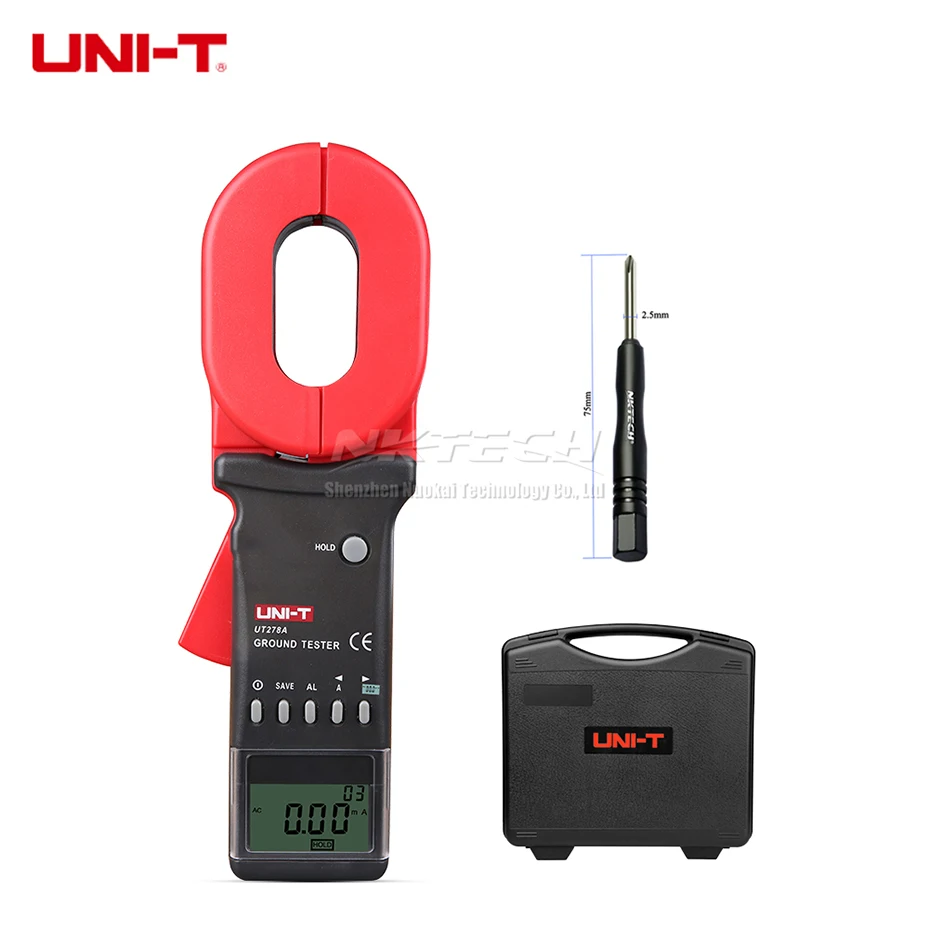 UT278A Leakage 30A UNI-T UT278A UT276A UT275 UT273 Зажим заземления тест er цифровой измеритель сопротивления заземления Тестер Утечки тока Мегаомметр - Цвет: UT278A Leakage 30A