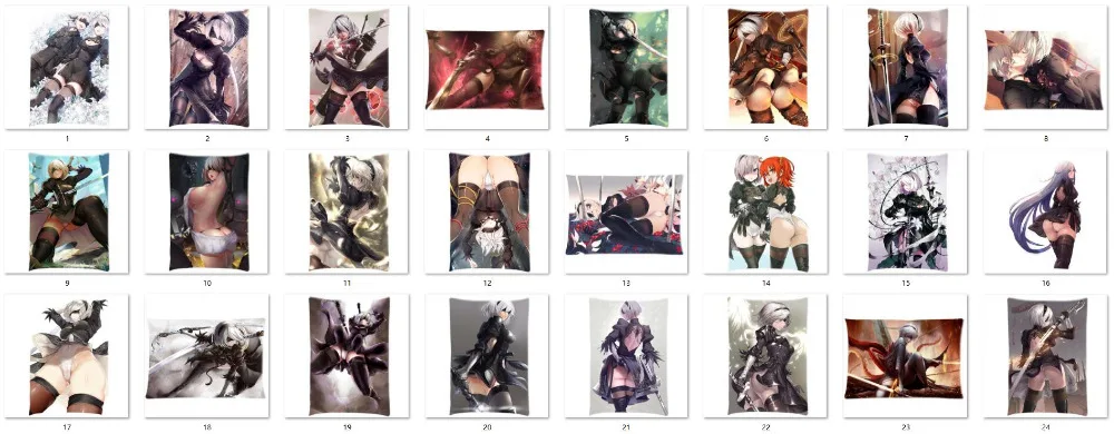 Популярная наволочка для игр ARPG nier automata anime с персонажами из мультфильма