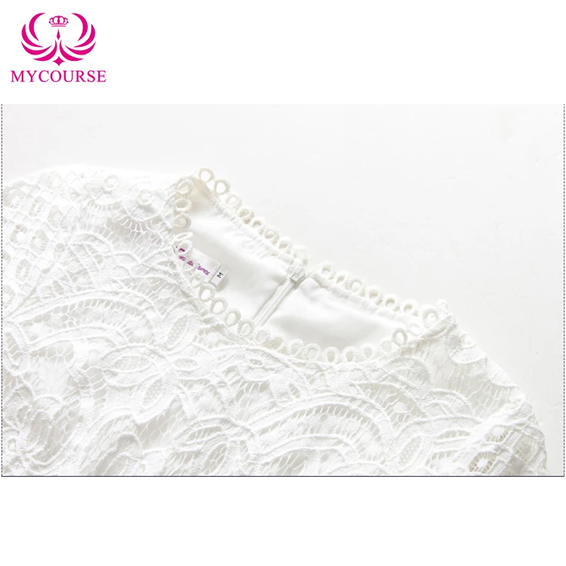 MYCOURSE новинка 2017 летнее модное открытое элегантное кружевное вечернее платье