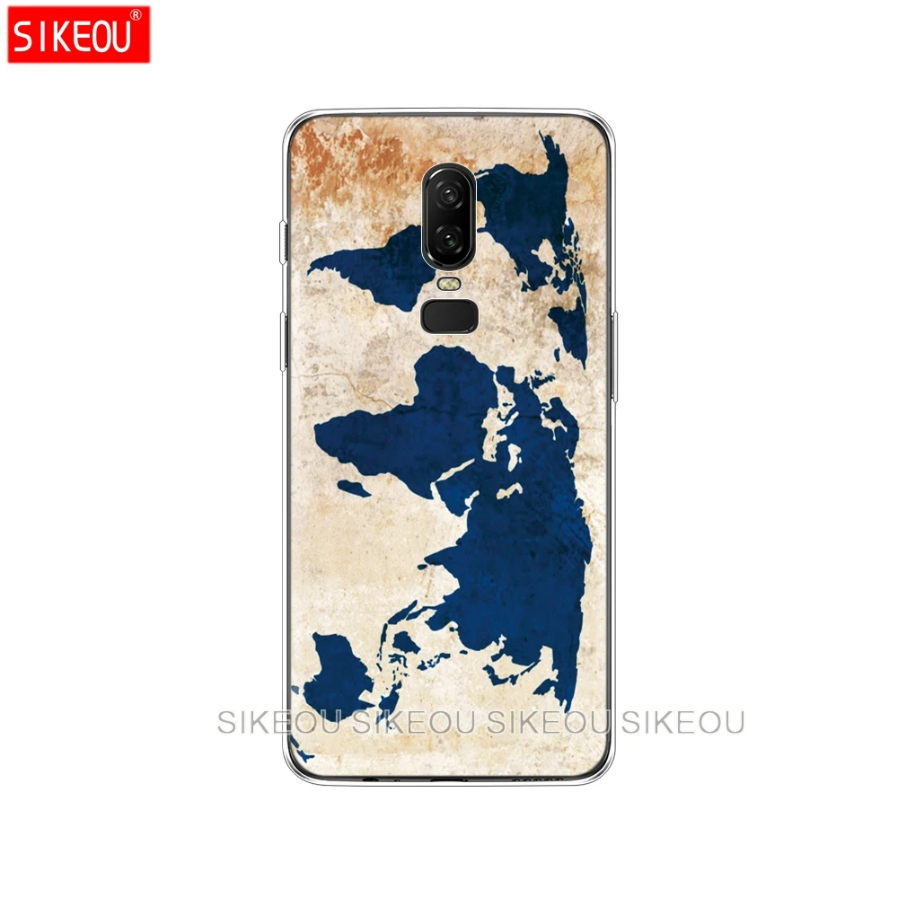Силиконовый чехол для Oneplus one plus 6 5T 5 3 A3000 A5000 дорожные планы с картой мира|Бамперы| |