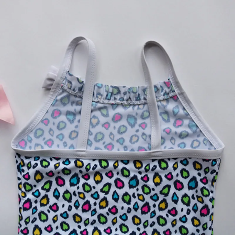 Детский слитный купальник с леопардовым принтом на возраст 2-8 лет | Спорт и