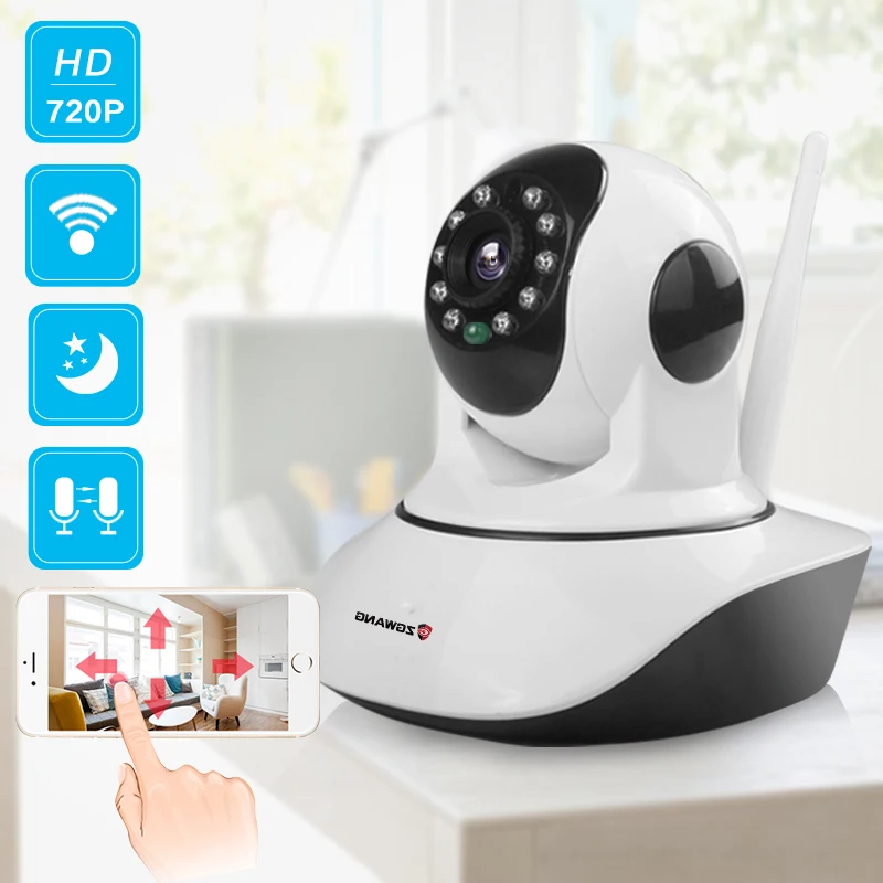 ZGWANG HD 720P беспроводная Wi Fi ip камера сетевая внутренняя безопасность ночного