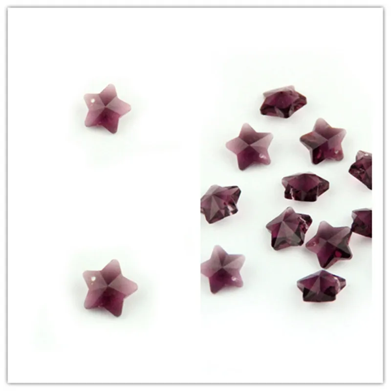 Новинка 2000 шт. Аметистовые бусины освещение 14 мм хрустальные Звездные в 1