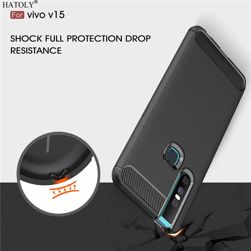 Чехол HATOLY для Capas vivo V15 противоударный мягкий силиконовый чехол из ТПУ телефона BBK