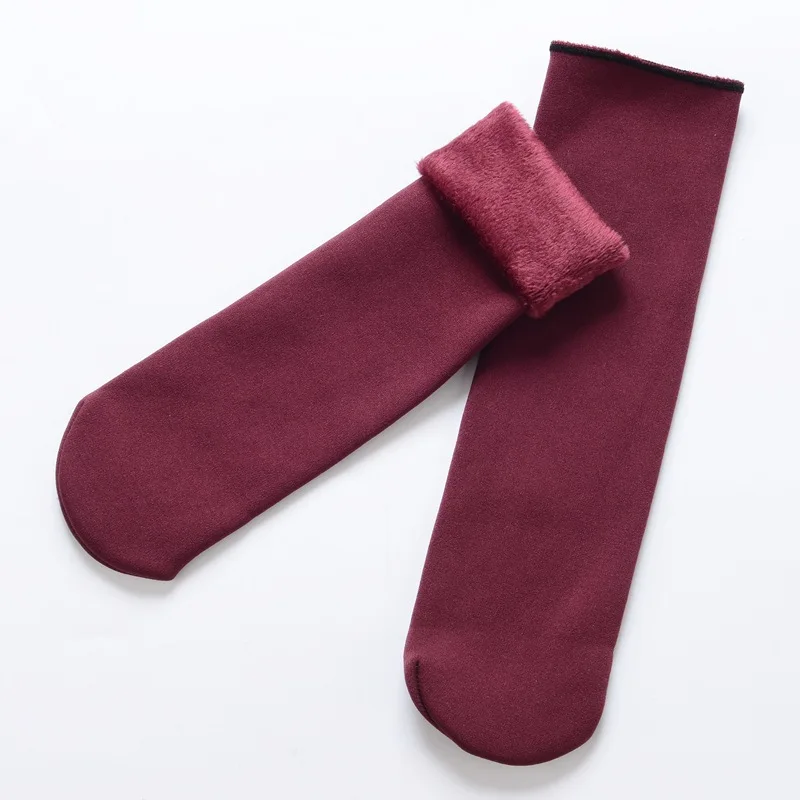 Winter Warmer Women Thicken Thermal Wool Cashmere Snow Socks Seamless Velvet Boots Floor Sleeping for | Женская одежда