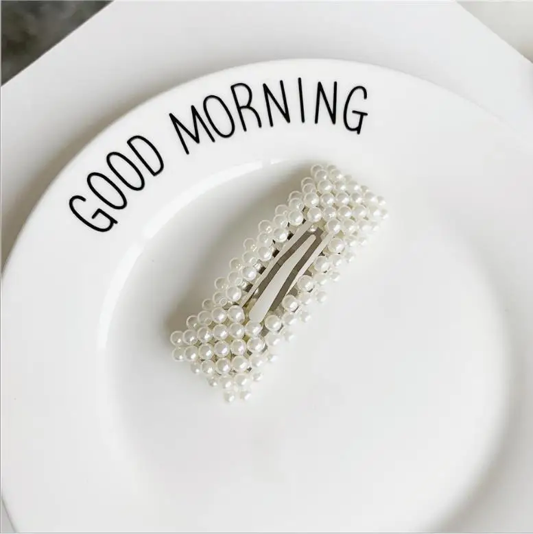 Мода 1 шт. Для женщин девочек элегантные жемчужные заколки для волос милые