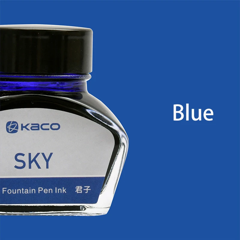 blue Kaco перьевая ручка с цветными чернилами 1 шт. 30 мл чернила для стеклянной бутылки 9 цветов на выбор офисные школьные принадлежности - Цвет: blue