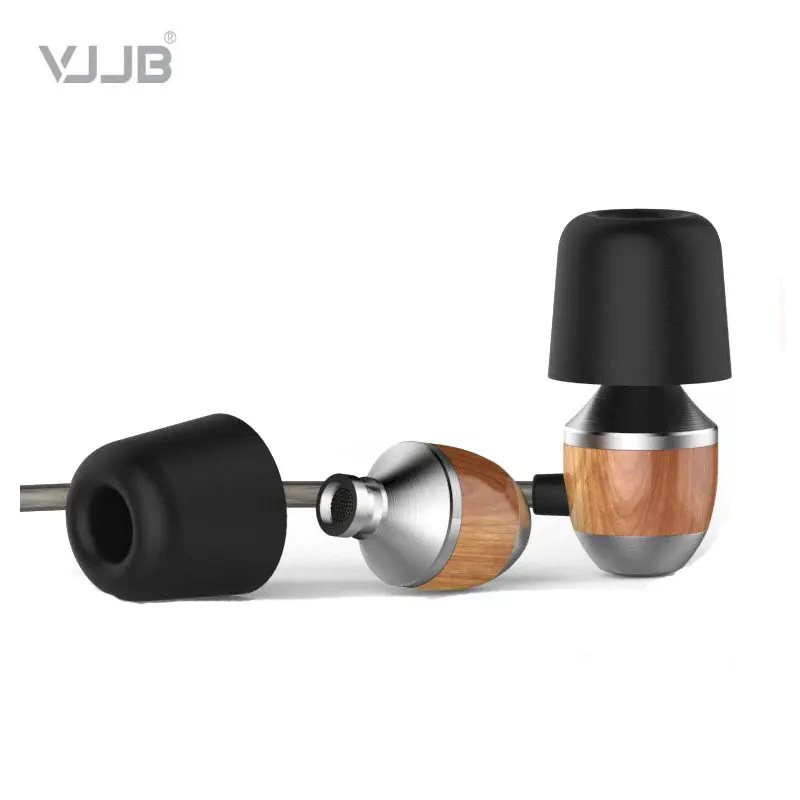 Новые оригинальные VJJB K4s деревянные Супер басы в ухо наушники Ebony Наушники DIY