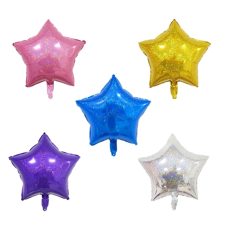18 дюймов лазерные Звездные шары сердечные свадебные украшения гелиевые