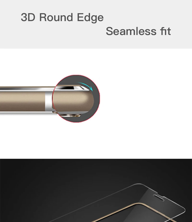 3D закаленное стекло для iphone 8, 6, 6 S, 7 Plus, защита на весь экран, алюминиевый сплав, для iphone 6, 6 S, 7, 8, защитное стекло