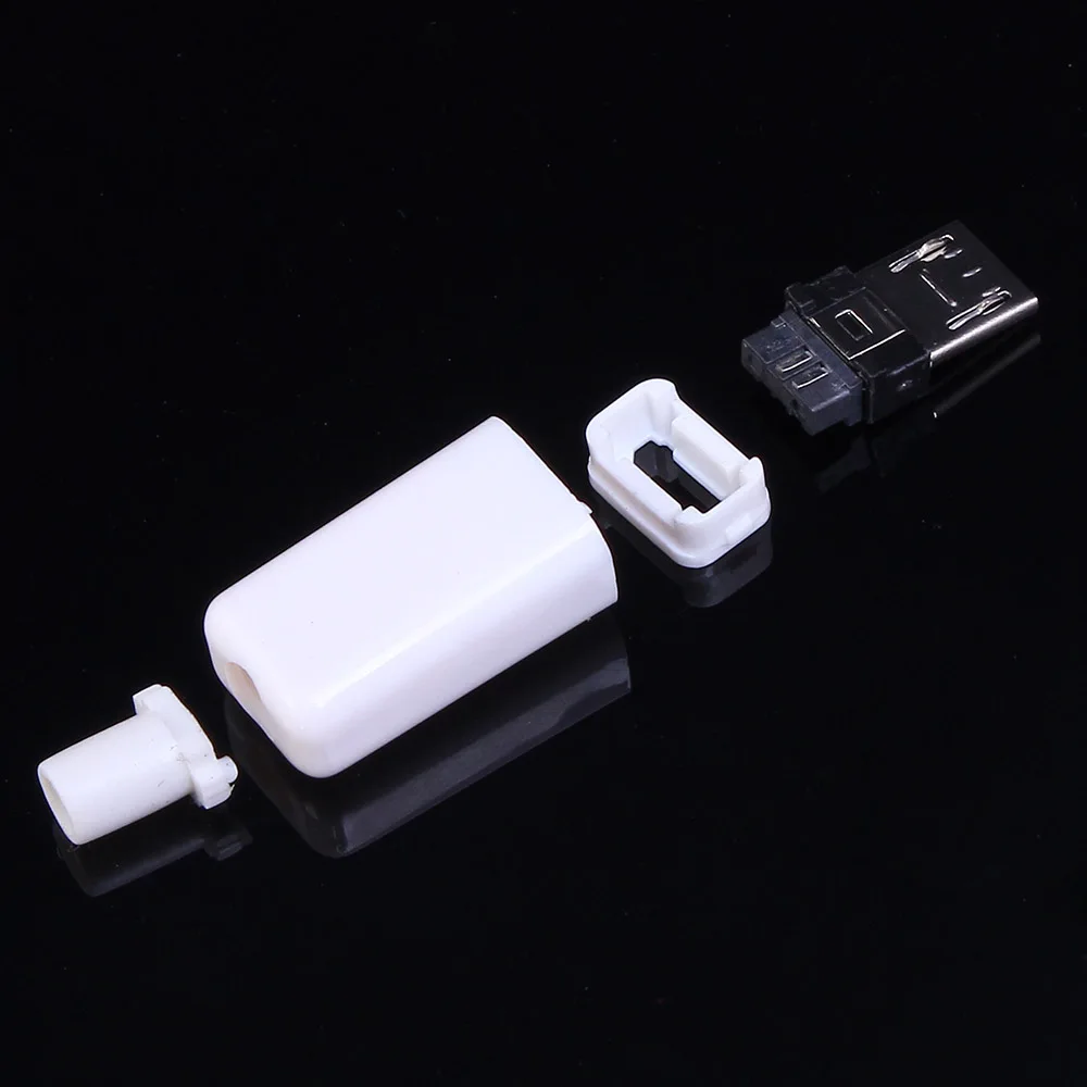 Комплект переходников для разъема Micro USB 5 P 50 шт. белая штепсельная Вилка
