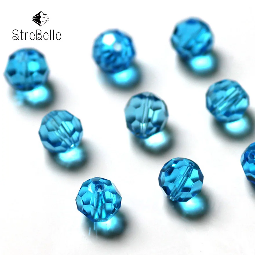 Стеклянные бусины с футбольным мячом 8 мм 100 шт./лот 2020|crystal glass beads|european charmsjewelry beads |