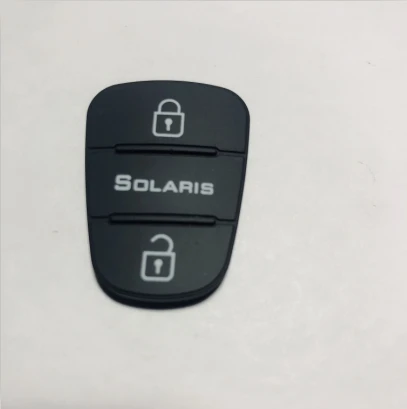 Замена 3 кнопки резиновый брелок для hyundai Solaris i30 i20 Elantra Tuson Kia Ceed Rio Morning Picanto Sportage Accent Verna - Цвет: 3117-8