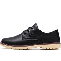 microfiber leather shoes men flats round toe lace up spring brand mens casual leather shoe trend business shoes oxford
