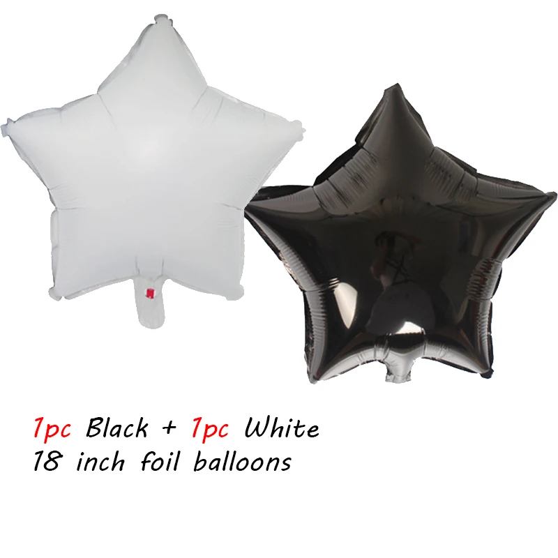 1pc white 1pc black Панда наряд в качестве подарка на день рождения вечерние украшения детей Baby Shower вечерние шар панда Фольга воздушные шары с днем рождения баннер «панда» для капкейка - Цвет: 1pc white 1pc black