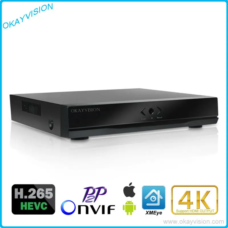 HD Выход 4/8 каналов H.265 5MP сети видео Регистраторы HDMI CH видеонаблюдения NVR для IP