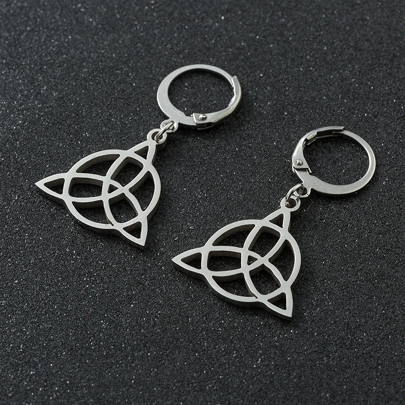 2017 высокое качество WICCA треугольные руны викингов Висячие Серьги Brincos модные