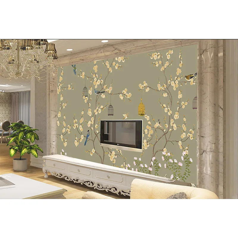 Мода 2016 дерево наклейка на стену Настенные обои для детей китайский стиль цветок