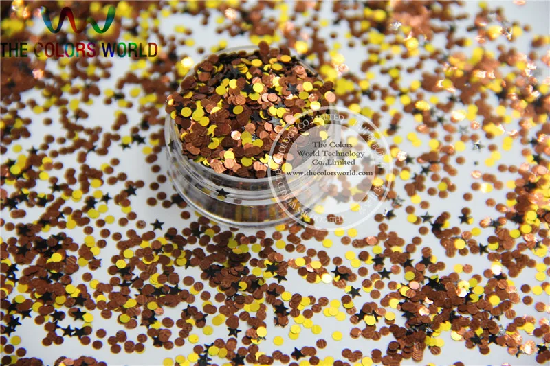 Блеск для Хэллоуина 1 смешанный растворитель стойкие блестящие цвета формы углы