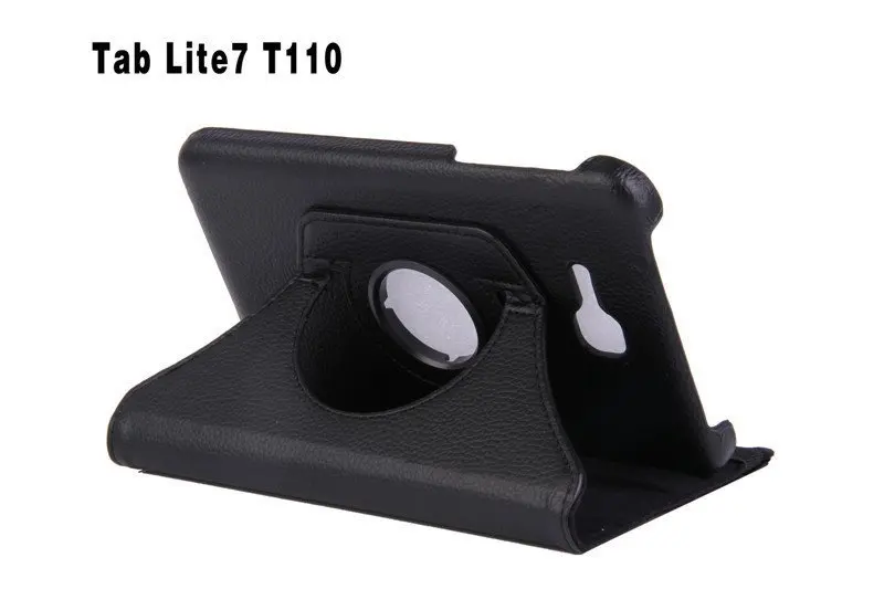 Вращающийся на 360 градусов чехол-подставка из искусственной кожи для Samsung Galaxy Tab3 7