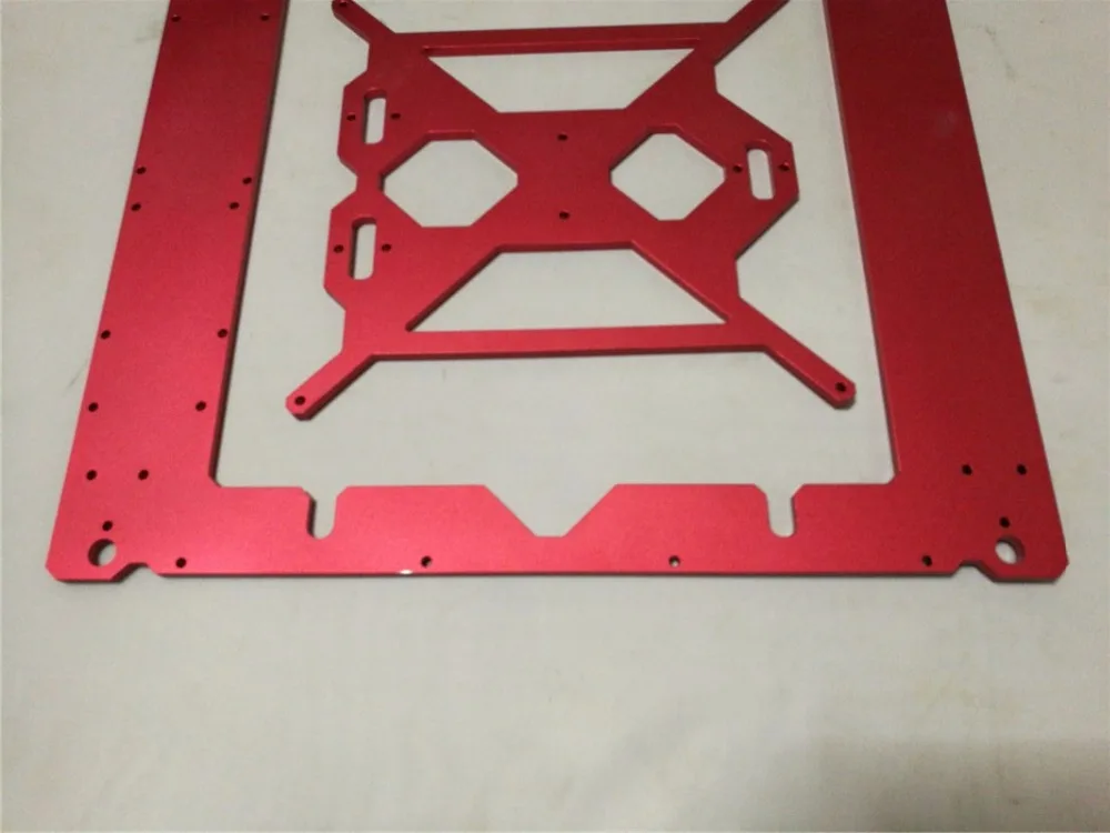 Reprap Prusa i3 rework 6 мм алюминиевая рама комплект красный цвет анодированный