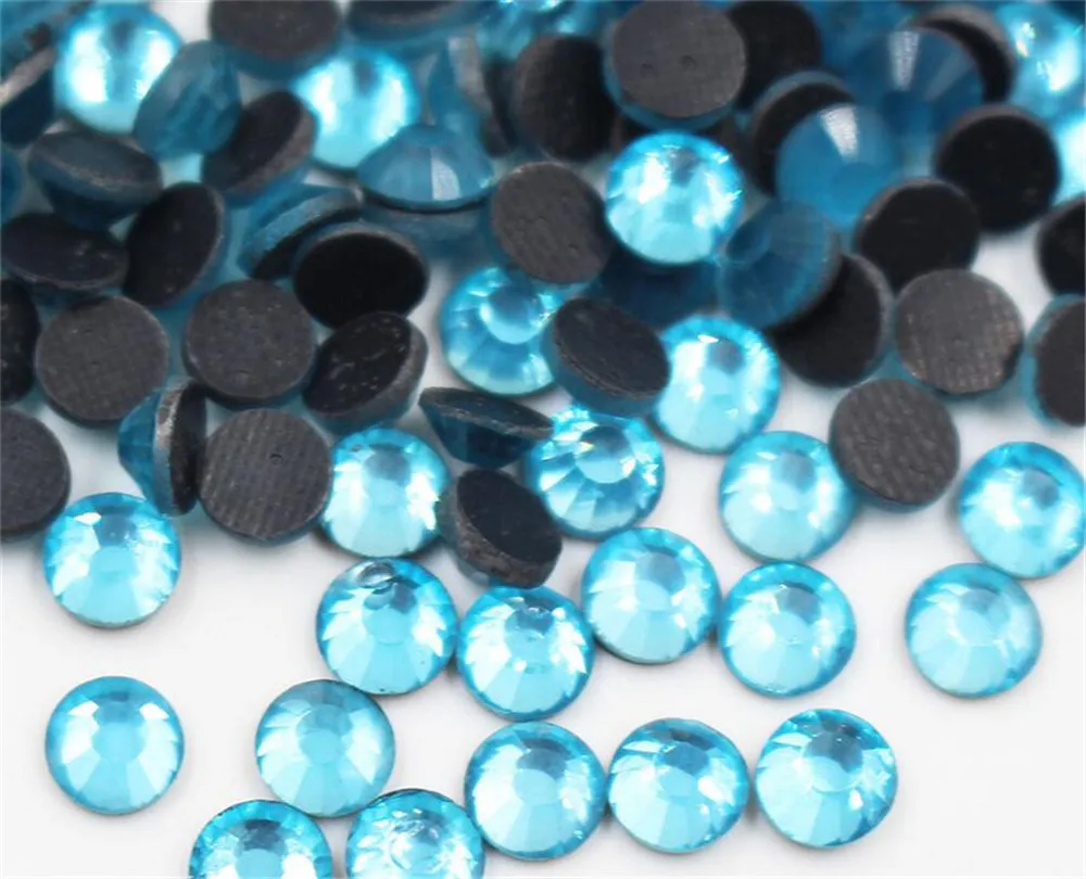 MHS.SUN SS20 SS30 Aquamarine Blue DMC Crystal Rhinestones DIY Loose Stones Glue HotFix Rhinestone For Garment Decoration | Дом и сад