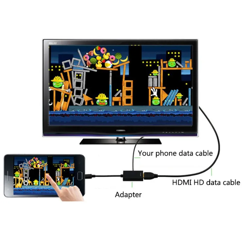 5 контактный micro USB штекер Micro Для HDMI HD кабель конвертер адаптер для ПК ноутбука ТВ