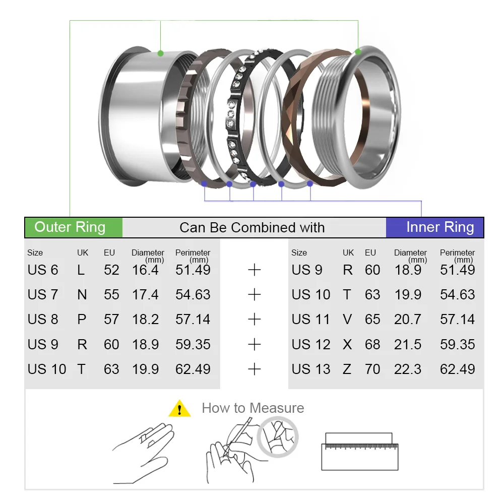 Набор Колец Floya из титана и нержавеющей стали для женщин обручальное кольцо со