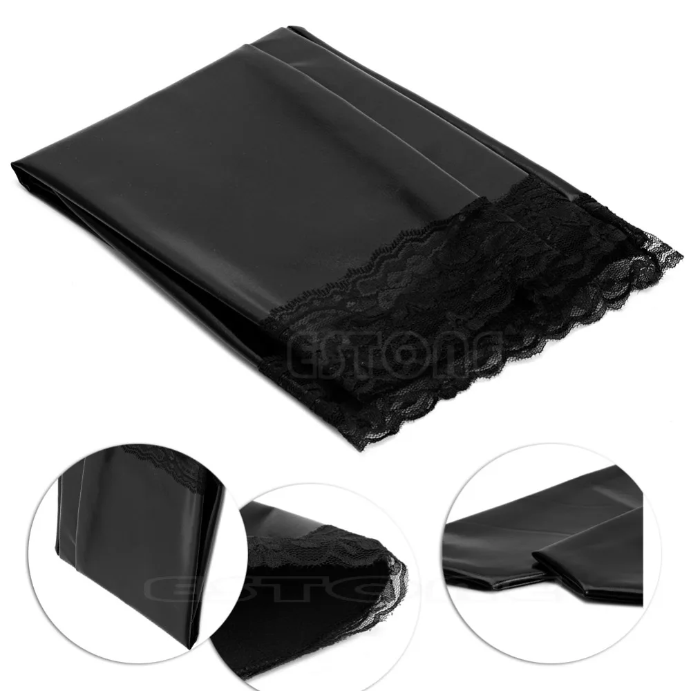 

Women Sexy Cosplay Spandex Long Latex Rubber Stockings Thigh High Tights Hosiery