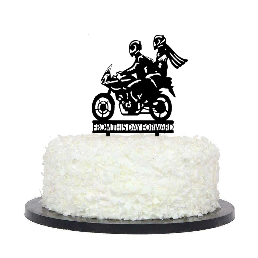 Cake Topper 63 Украшения на свадебный торт, фигурки из черного цвета в виде жениха и невесты Mr Mrs с кошечкой для маленьких собак торт топпера, свадебные Обручение вечерние украшения торта вечерние свадебные сувениры - Цвет: Cake Topper 63