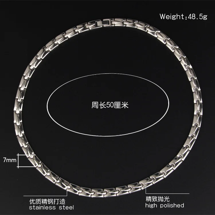 

Pure Titanium Men's Necklace Overbearing Simple Water Drop Radiation Protection Health Care Necklace Magnets Fashion Jewelry