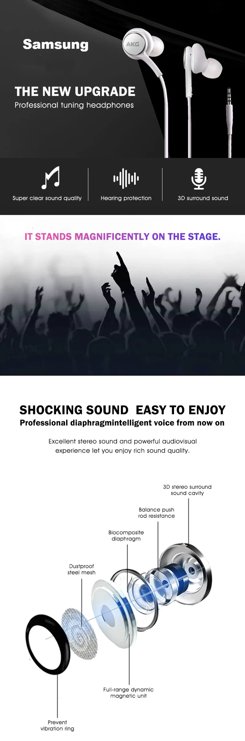 Samsung AKG Наушники EO-IG955 3,5 мм наушники-вкладыши с микрофоном Проводная гарнитура для samsung Galaxy s10 S9 S8 S7 S6 S5 S4 HUAWE смартфон