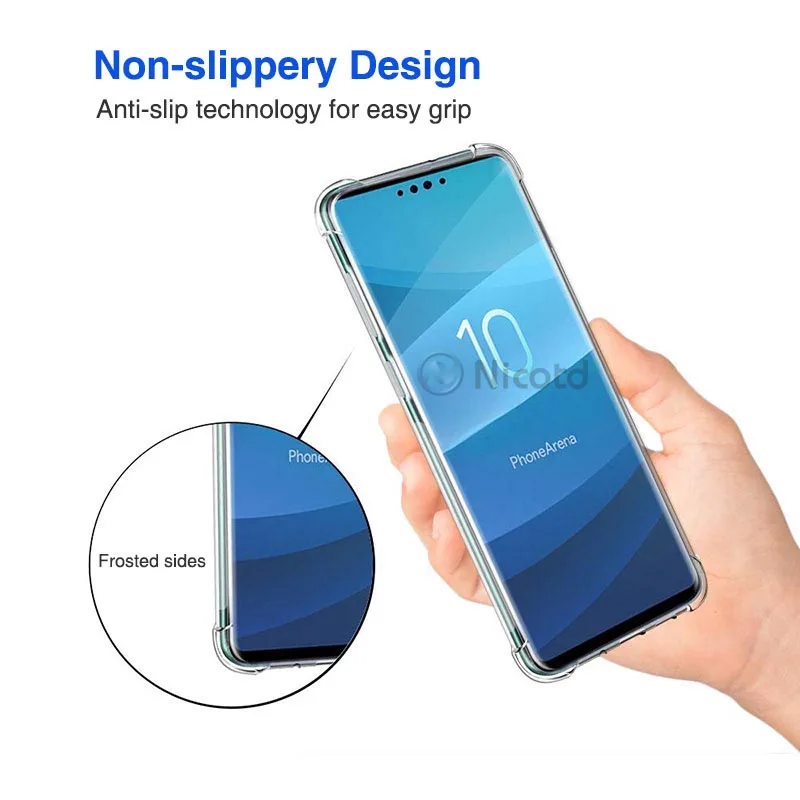 Чехол для samsung Galaxy S10 плюс S10 S10e nicotd из ТПУ, прозрачный, Мягкий задняя крышка чехол для samsung Galaxy M30 A50 A30 A10 M20 A8s