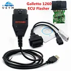 Оптовая продажа, FTDI FT232RL, зеленая печатная плата Galletto 1260 ECU, флешка программатор поддерживает, мультибрендовый Автомобильный диагностический интерфейс