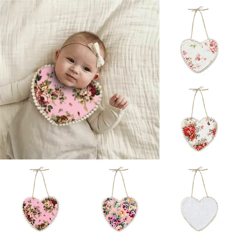 Детские нагрудники для новорожденных с цветочным узором Слюнявчики малышей