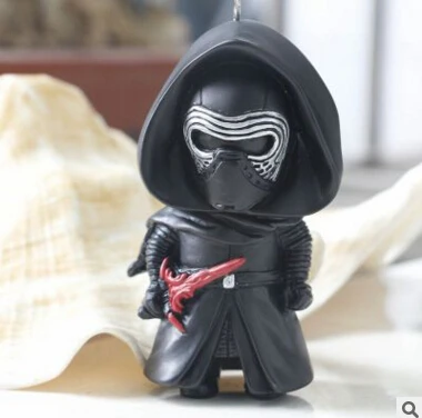 Darth Vader Звездные Войны Пробуждение BB8 Дарт Вейдер ПВХ кулон космические войны BB-8 Фигурки игрушки брелок подарок для детей - Цвет: Darth Vader