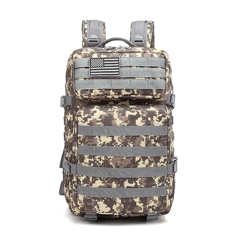 PureLeisure 45L водонепроницаемый рыболовный рюкзак Открытый Molle Camo Тактический охотничий альпинистский военный армейский рюкзак сумки - Цвет: ACU