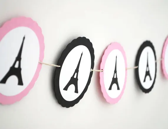 Эйфелева башня Парижская свадьба гирлянды длиной 5 дюймов украшения для детской