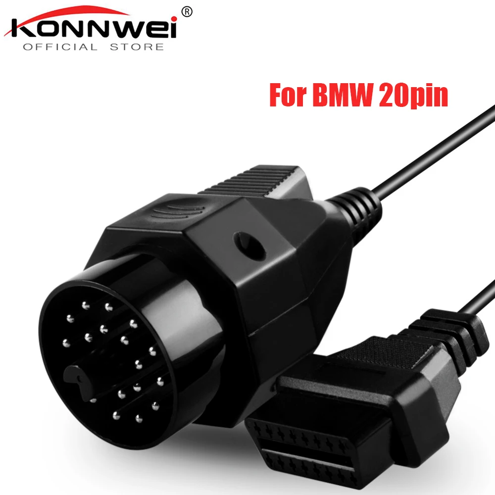 5 шт. OBD II адаптер для BMW 20 контактный разъем 2 16 pin гнездовой e36 e39 X5 Z3 20pin