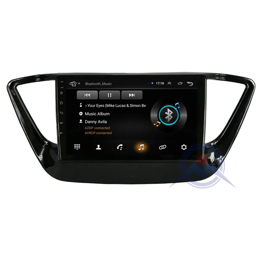 ZOHANAVI 2.5D ips Android 9,0 автомобильный DVD мультимедийный плеер gps для hyundai Verna Solaris аудио Радио Стерео навигация