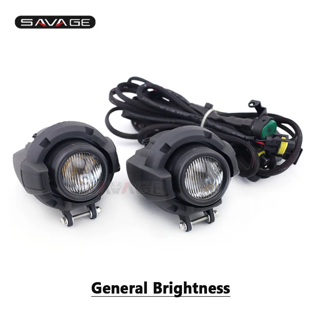 Передняя фара Aux фары противотуманная фара в сборе для KAWASAKI KLE 650 Versys/KLZ 1000 Versys аксессуары для мотоциклов высокая яркость - Цвет: 2 lamp A with 1 wire