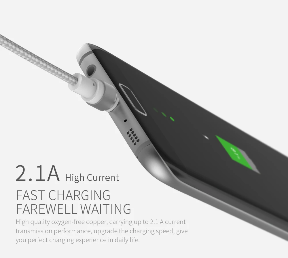 WSKEN USB Type C magnetic charging Type-C Round Cable For Samsung S8 Oneplus Xiaomi 4C 5 Nexus 5X cable charger | Мобильные телефоны