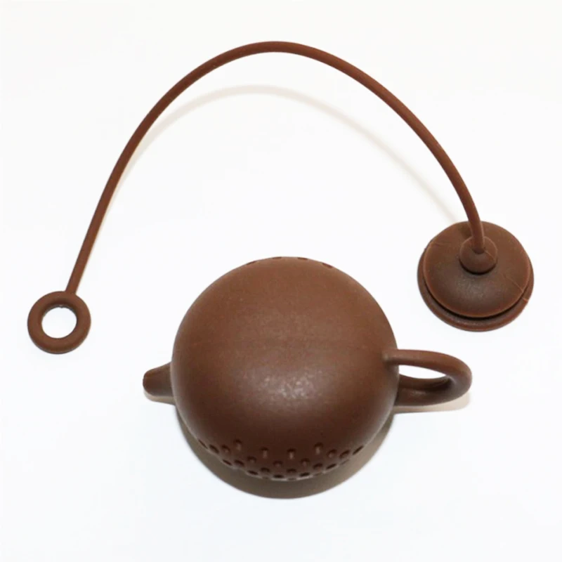 2017 высокое качество новый креативный силиконовый чайный пакетик сервиз в форме