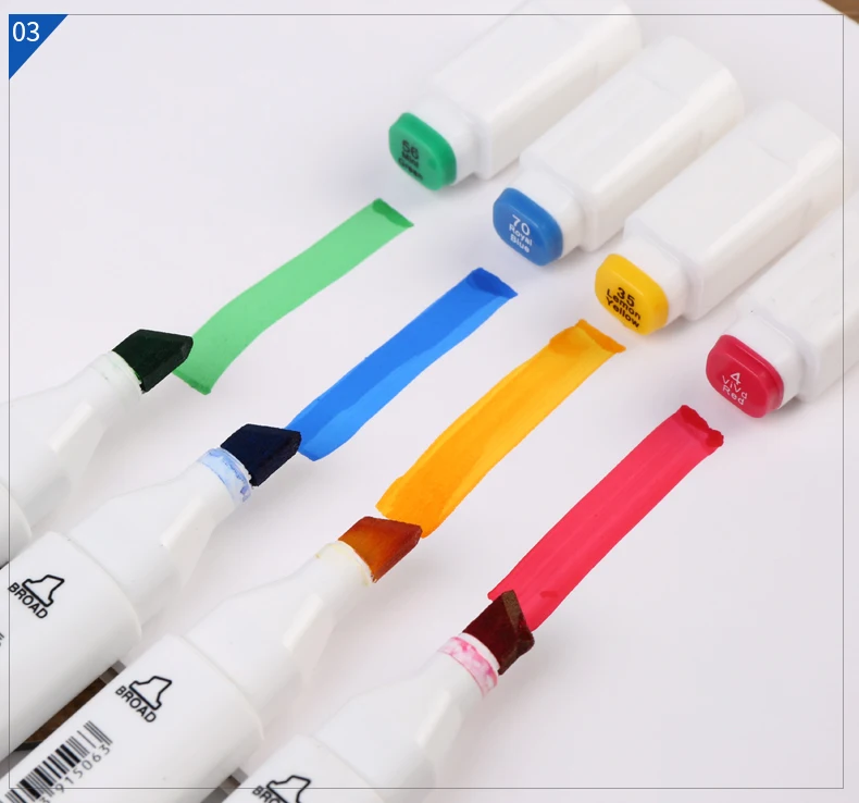 Touchfive 30/40/60/80 Colors Art Marker Set Alcohol Based Sketch Marker Pen For Drawing Manga Design Art Set Supplies