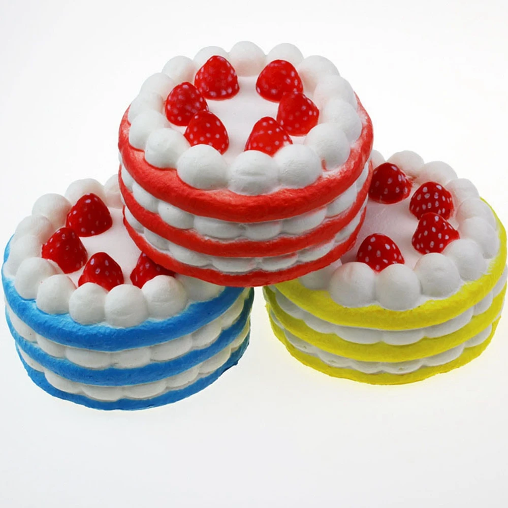 Мини Squishies клубничный торт снятие стресса Squishy замедлить рост крем Ароматические