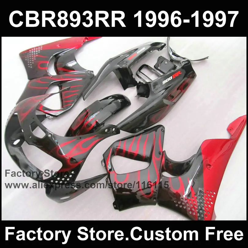Изготовленные на заказ комплекты обтекателей из АБС пластика для HONDA CBR 900RR 96 97 893RR