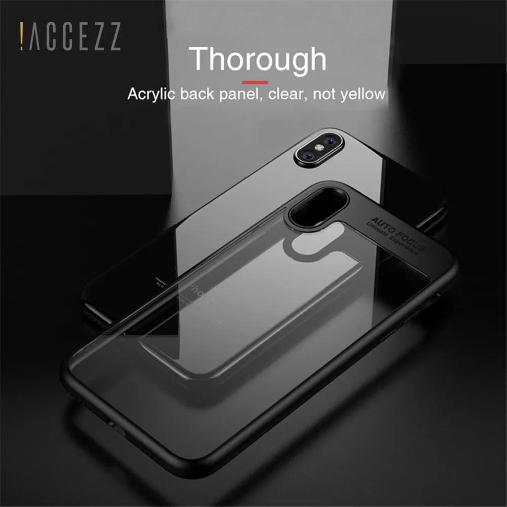 ! Роскошный мягкий силиконовый чехол ACCEZZ из ТПУ для Iphone X 8 7 6 6S Plus ультратонкий